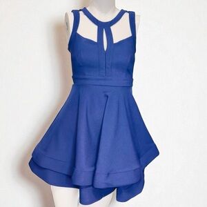 Windsor Royal Blue Cut Out Cocktail Dress Size Small NWT